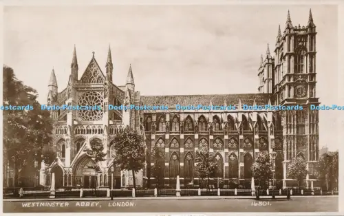 R048838 Westminster Abbey London Valentine No 16801 RP