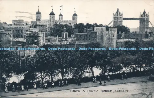 R048840 Tower and Tower Bridge London Toler 1934