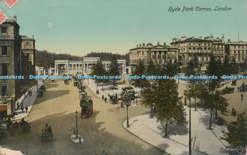 R048842 Hyde Park Corner London Valentine 1916