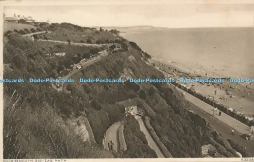 R048861 Bournemouth Zick Zag Path Photochrom No 53338