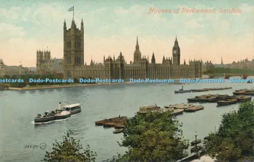 R048875 Houses of Parliament London Valentine