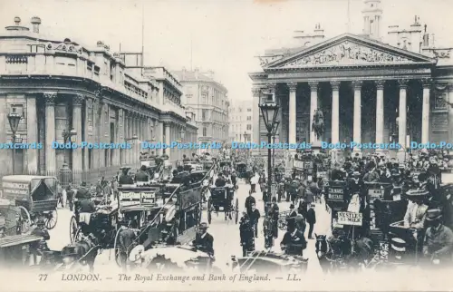 R048885 London The Royal Exchange and Bank of England LL No 77
