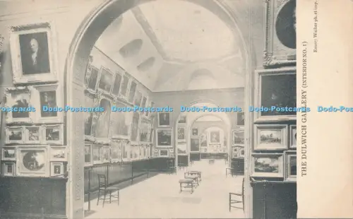 R048910 Postkarte The Dulwich Gallery Interieur Emery Walker