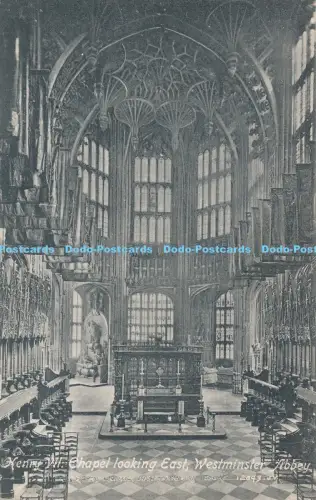R048940 Henry VII Chapel Looking East Westminster Abbey Valentine