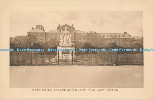 R048962 Kensington Palace and Queen Victorias Statue