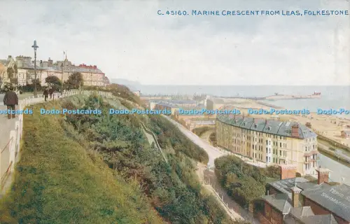 R048969 Marine Halbmond aus Leas Folkestone Photochrom Celesque Nr. C45160