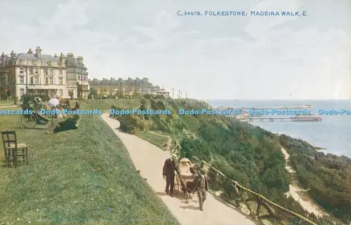 R048972 Folkestone Madeira Walk E Photochrom Celesque No C34978