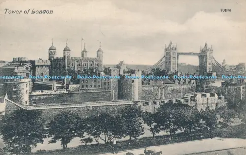 R048982 Tower of London Valentine 1908