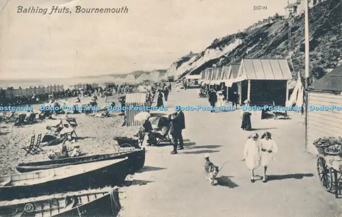 R048983 Badehütten Bournemouth A W Standen Valentine 1910