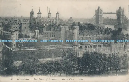 R048987 London The Tower of London General View LL No 59 1910