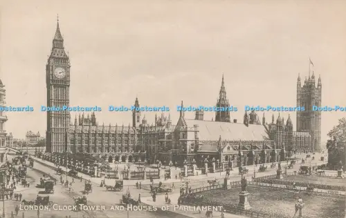 R048995 London Clock Tower and Houses of Parliament J J Corbyn