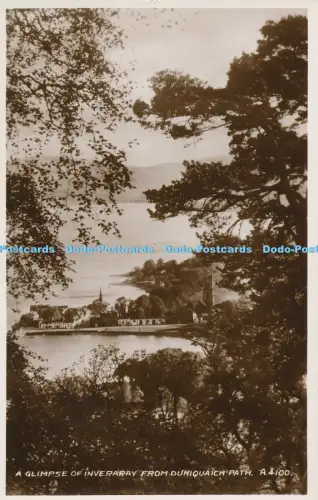 R049004 Ein Blick auf Inveraray vom Duniquaich Path Valentine RP