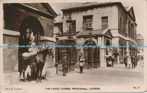 R049149 The Horse Guards Whitehall London W and K No 47 1922