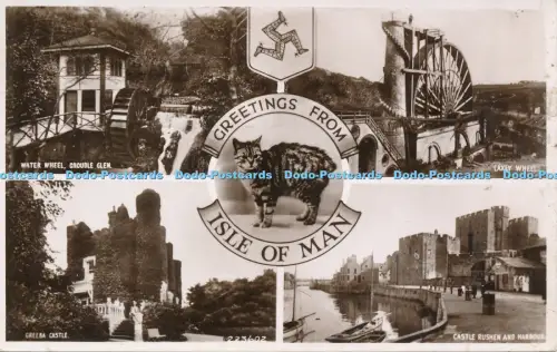 R049233 Grüße von Isle of Man Multi View Valentine RP 1949