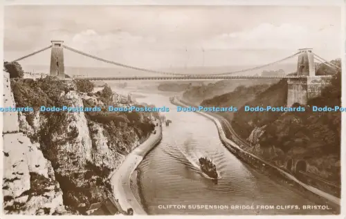 R049245 Clifton Hängebrücke von Cliffs Bristol