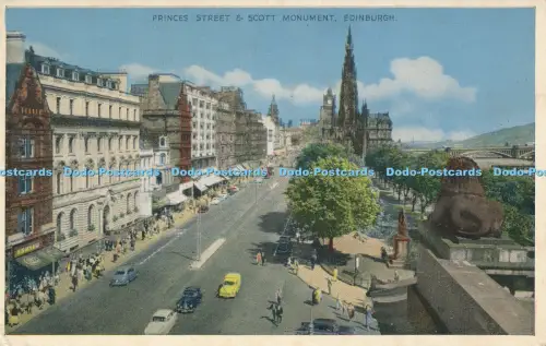 R049269 Princes Street and Scott Monument Edinburgh Dennis 1962