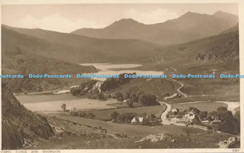 R049278 Capel Curig and Snowdon Photochrom No 5367