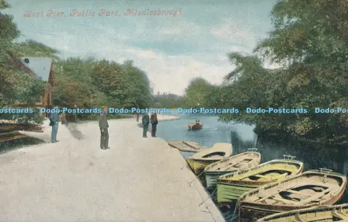 R049452 Boat Pier Public Park Middlesbrough Valentine