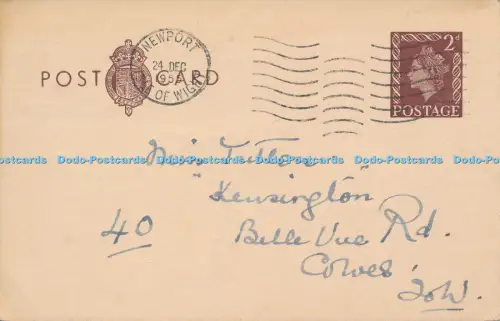 R049471 alte schriftliche Postkarte 1955
