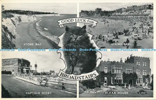 R049481 Viel Glück aus Broadstairs Multi View Valentine Silveresque