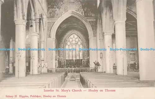 R049514 Innenraum St Marys Kirche Henley an der Themse Higgins 1904