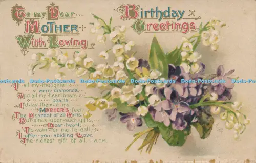 R049750 Geburtstagsgrüße Blumen W und K