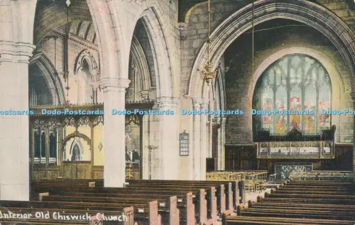 R049839 Interieur Old Chiswick Church W H Smith 1914