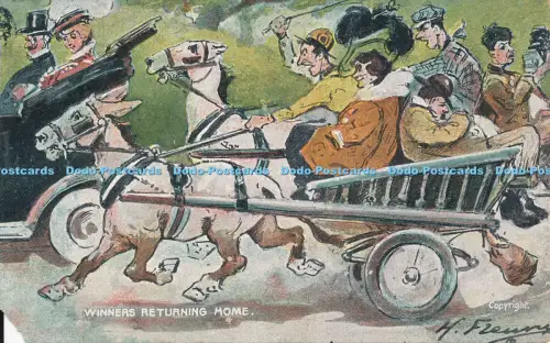 R049849 Winners Returning Home G D and D L The Star 1911