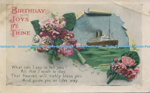 R049864 Grüße Geburtstag Freuden sei dein Schiff