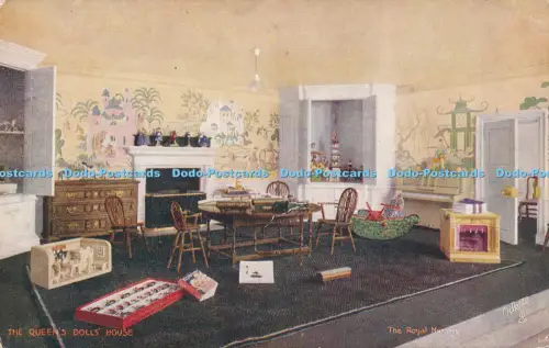 R049865 The Queens Puppenhaus The Royal Nursery Tuck Oilette