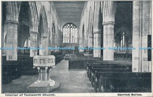 R049876 Innenraum der Tamworth Kirche Carrick 1918