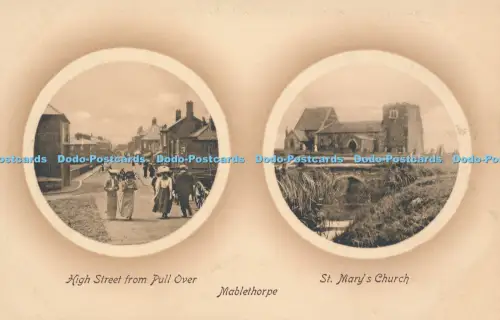 R049889 High Street from Pull Over St Marys Church Mablethorpe Valentine