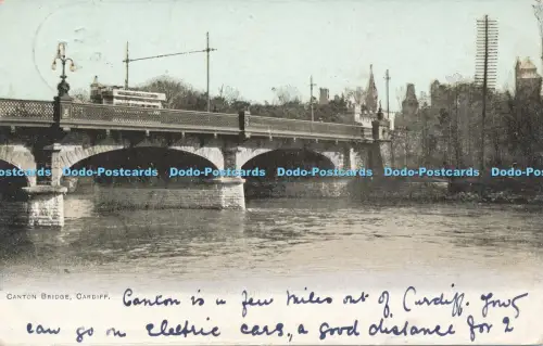 R049922 Canton Bridge Cardiff 1903