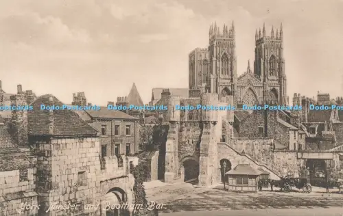 R049933 York Minster und Bootham Bar Frith