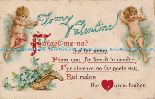 R049956 Alte AK Lomy Valentinstag Engel 1908
