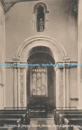 R049998 Cambridge St Benedict Kirche Norman Arch and Saxon Window Frith