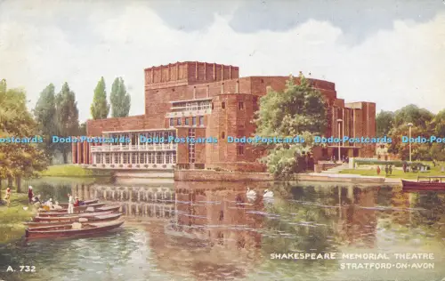 R050004 Shakespeare Memorial Theatre Stratford on Avon Valentine Art Farbe Nr. A