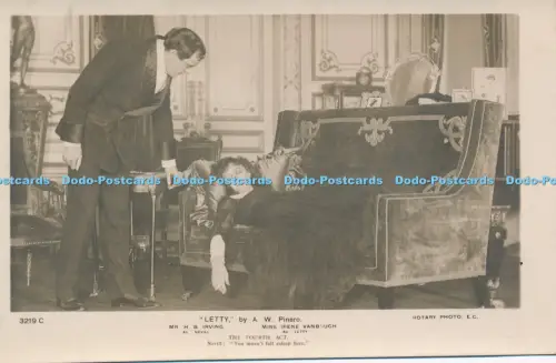 R050037 Letty von A W Pinero Herr H B Irving Miss Irene Vanbrugh Der vierte Akt Rot