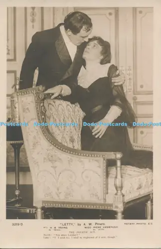 R050039 Letty von A W Pinero Herr H B Irving Miss Irene Vanbrugh Der vierte Akt Rot