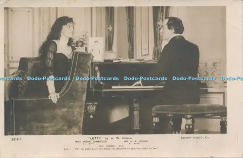 R050040 Letty von A W Pinero Miss Irene Vanbrugh Herr H B Irving Der vierte Akt Rot