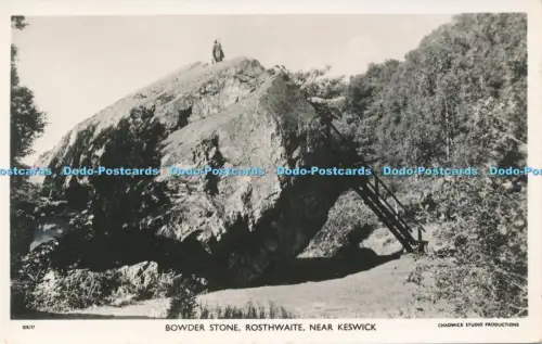 R050049 Bowder Stone Rosthwaite near Keswick Chadwick RP 1959