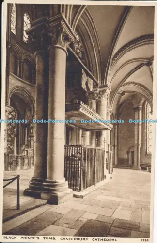 R050068 Black Prince Tomb Canterbury Cathedral Salmon Gravure