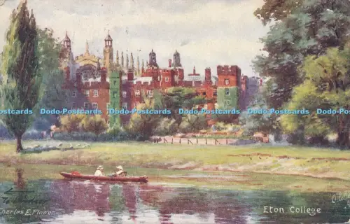 R050443 Eton College Charles E Flower Tuck Oilette 1923