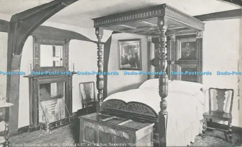 R050706 Zimmer besetzt von König Charles Ist im Ye Olde Saracens Head Hotel Howard