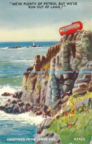 R050712 Grüße aus Lands End Valentinstag Kunst Farbe Nr A2422 1962