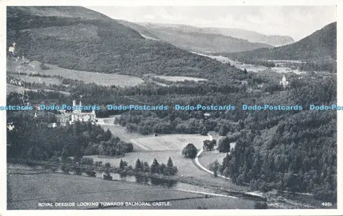 R050726 Royal Deeside Looking Towards Balmoral Castle White Best of All 1957