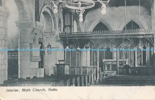 R050779 Interior Blyth Church Notts H F Hind