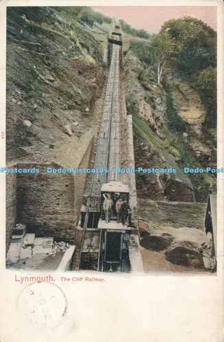 R050786 Lynmouth The Cliff Railway Peacock Autochrom 1904