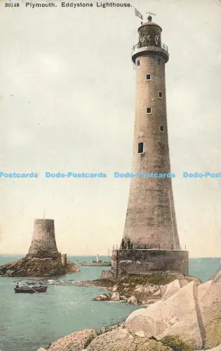 R050788 Plymouth Eddystone Leuchtturm Photochrom 1915