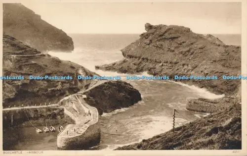 R050806 Boscastle Hafen Photochrom Nr 43343